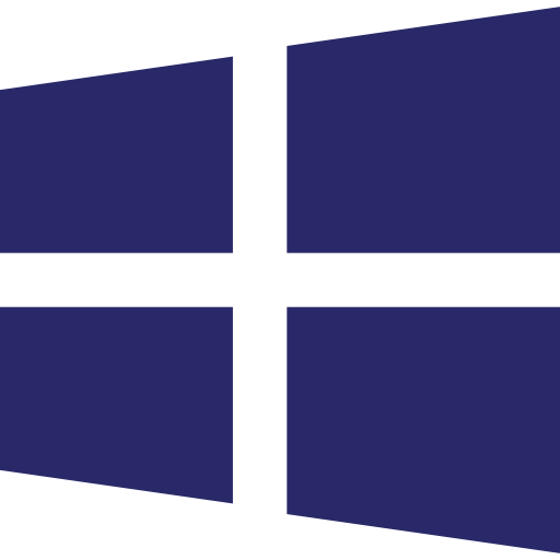 Microsoft Windows logo in blue colour
